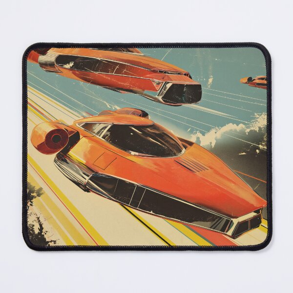 Item preview, Retrofuturistic hovercar race 2 designed and sold by Rebelka.