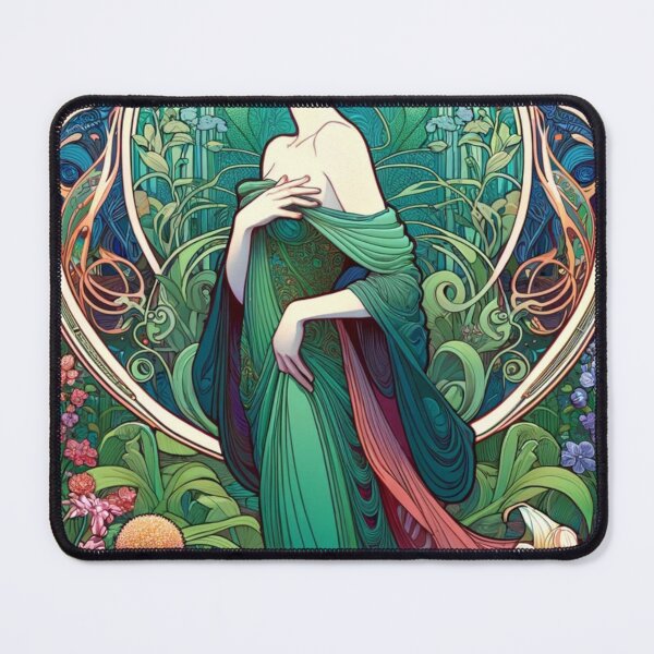 Item preview, Art Nouveau Floral Woman Portrait designed and sold by mymagicstoreus.