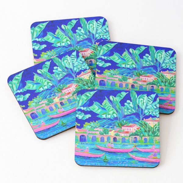 Item preview, Grandmillennial art, Venice at night painting designed and sold by SophieClimaArt.