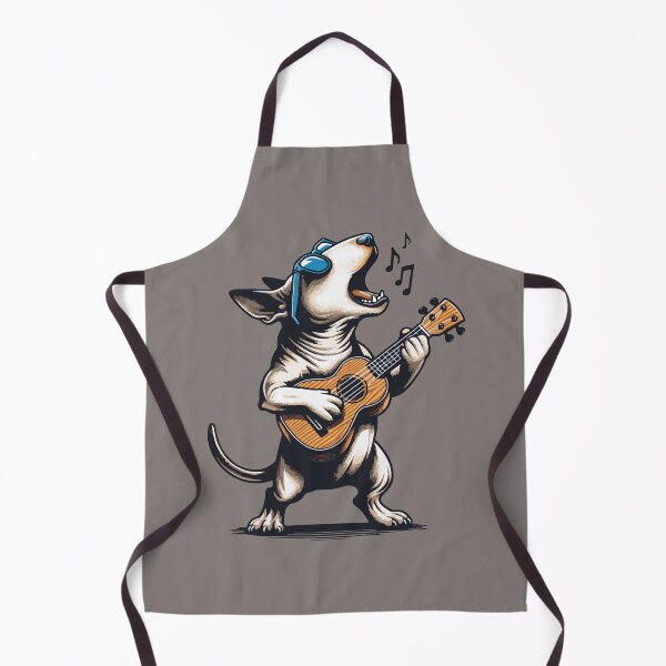 Item preview, Dog Playing Guitar Singing Bull Terrier Funny designed and sold by d247.