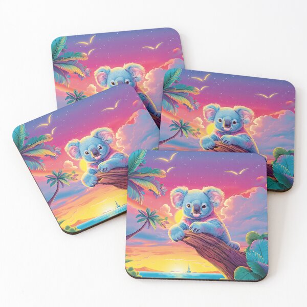 Item preview, Kozy Koalas: Y2K Rainbow Koala Bear Apparel and Accessories - Embrace the Whimsy of Eucalyptus Dreams! designed and sold by ChromaKins.