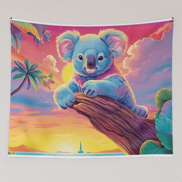 Item preview, Kozy Koalas: Y2K Rainbow Koala Bear Apparel and Accessories - Embrace the Whimsy of Eucalyptus Dreams! designed and sold by ChromaKins.