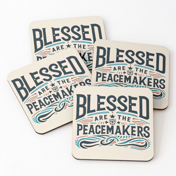 Item preview, Blessed are the peacemakers, typography designed and sold by maxmaj.