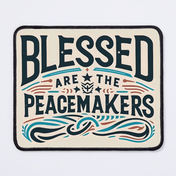 Item preview, Blessed are the peacemakers, typography designed and sold by maxmaj.