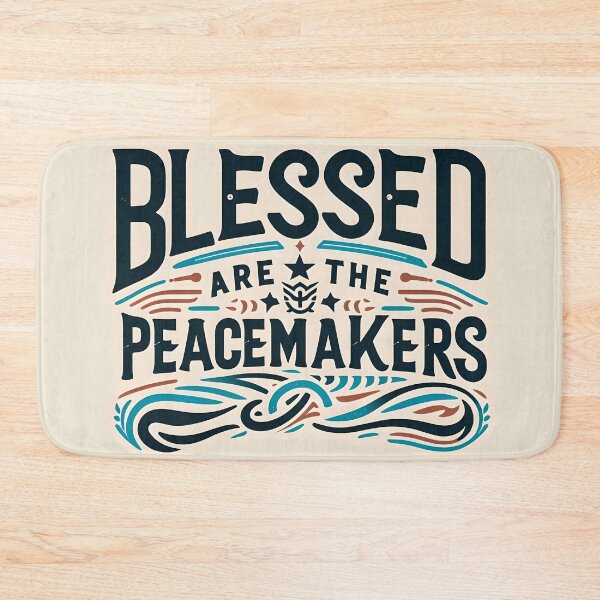 Item preview, Blessed are the peacemakers, typography designed and sold by maxmaj.
