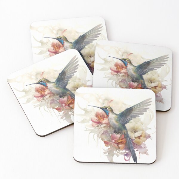 Item preview, Bright Hummingbird in Hibiscus Flower designed and sold by KingExpressions.
