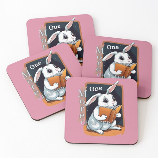 Item preview, One More Chapter Pink, Rabbit Reading designed and sold by StarStudio360.