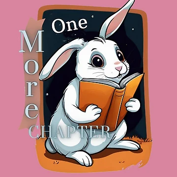 Artwork thumbnail, One More Chapter Pink, Rabbit Reading by StarStudio360