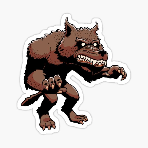 The werewolf Sticker