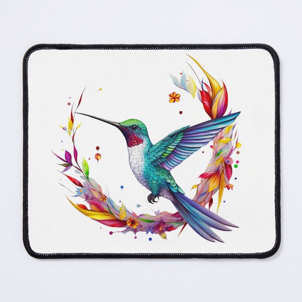 Item preview, Colorful watercolor hummingbird designed and sold by ColorLightLab.
