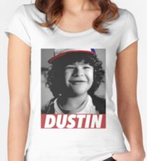 DUSTIN IS MY HERO Women's Fitted Scoop T-Shirt