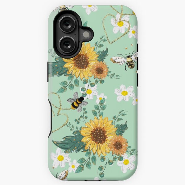 Item preview, Sunflowers, bees, daisies and leaves. designed and sold by Mirawam.