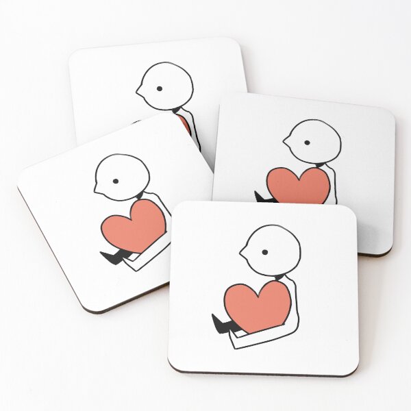 Item preview, Little Sitting Heart Guy designed and sold by Gentle-egg.