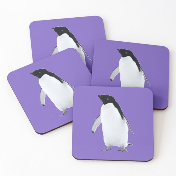 Item preview, Adelie Penguin (Light Purple #795FC1 background)  designed and sold by SBPenguins.