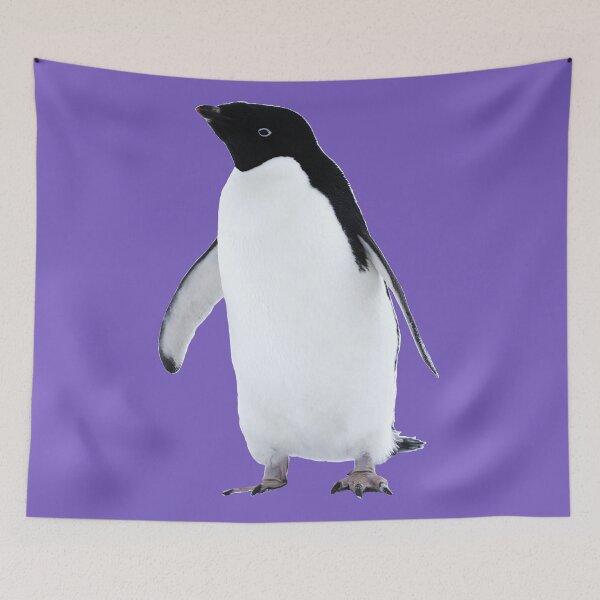 Item preview, Adelie Penguin (Light Purple #795FC1 background)  designed and sold by SBPenguins.