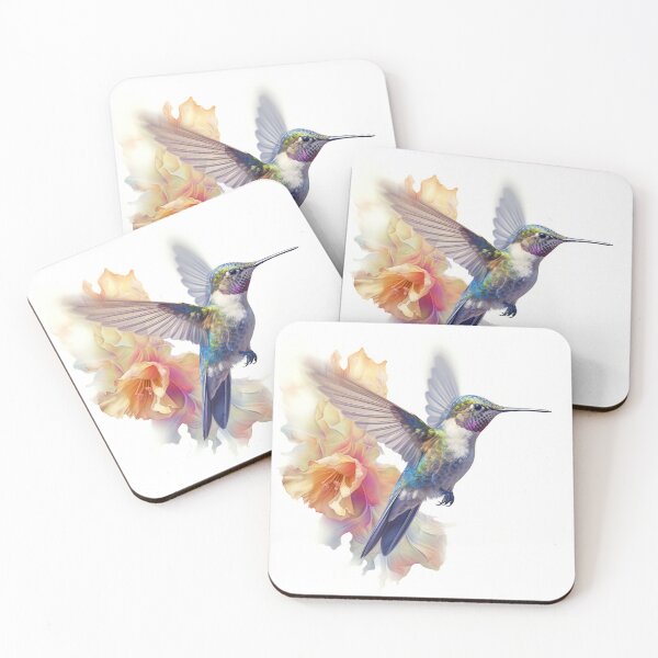 Item preview, Bright Hummingbird with Hibiscus Flower designed and sold by KingExpressions.