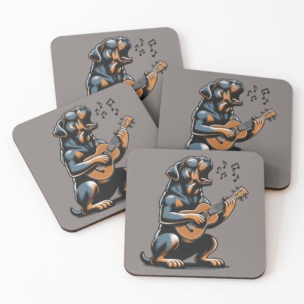 Item preview, Dog Playing Guitar Singing Boerboel Bull Mastiff Rottweiler designed and sold by d247.