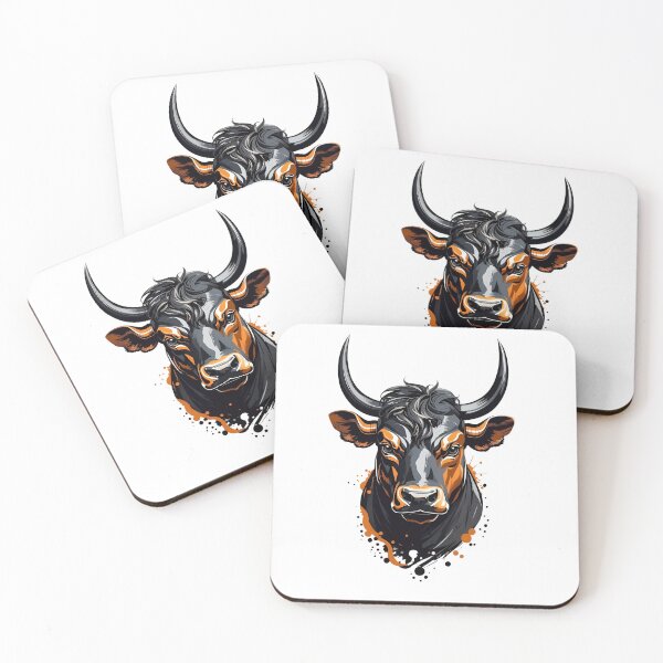 Item preview, Cow Bull Illustration designed and sold by Vishnu Rajbhar.