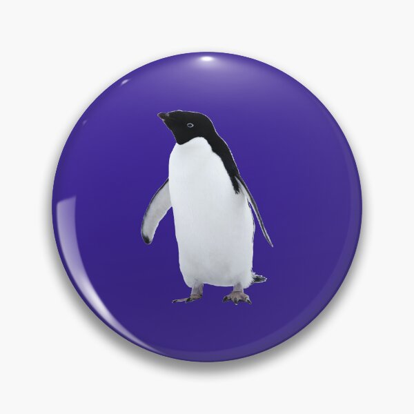 Item preview, Adelie Penguin (Dark Purple #3A2096 background)  designed and sold by SBPenguins.