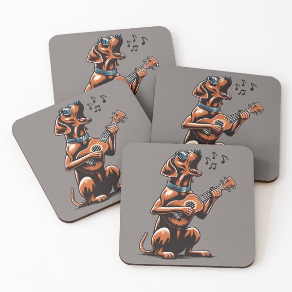 Item preview, Dog Playing Guitar Singing Rhodesian Ridgeback Funny designed and sold by d247.