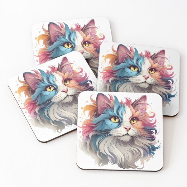 Item preview, Playful Cat and Tiger Abstract Art designed and sold by Chroma--Craft.