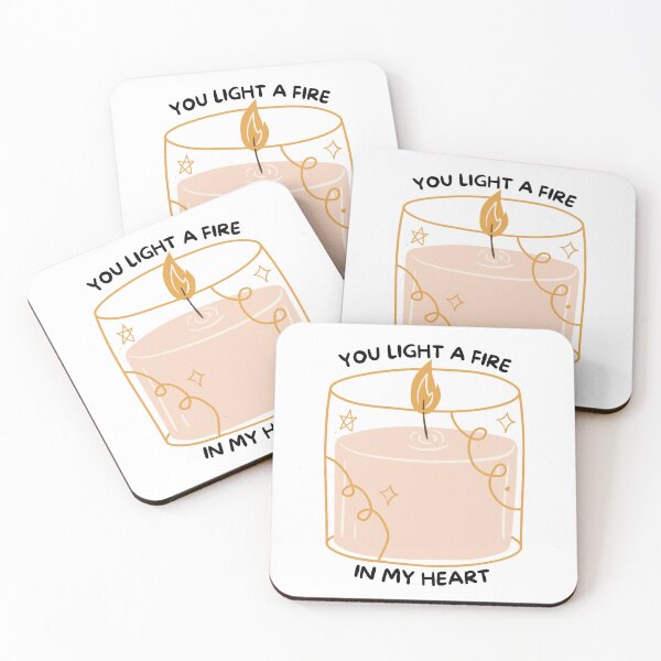 Item preview, You Light A Fire In My Heart Candle designed and sold by BotanicalWoe.