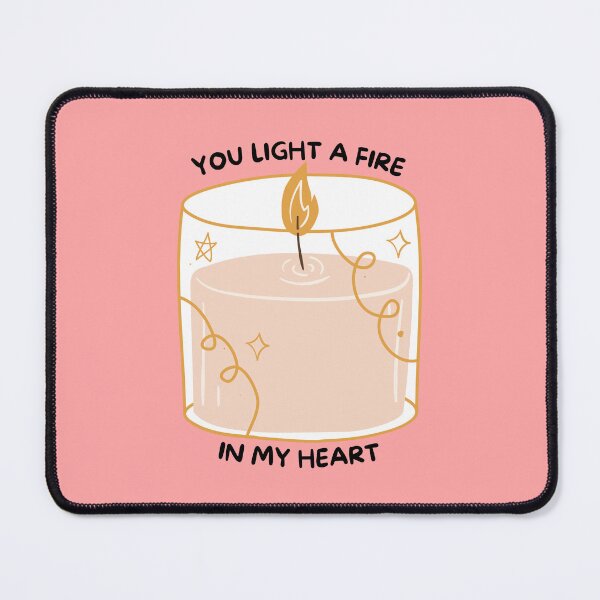 Item preview, You Light A Fire In My Heart Candle designed and sold by BotanicalWoe.