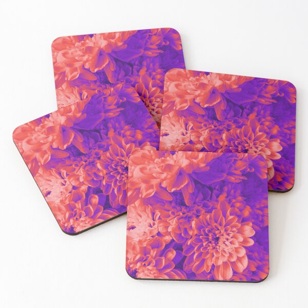 Item preview, Color Trip Boho Soul Flowers in Orange and Purple designed and sold by Trish Dish.