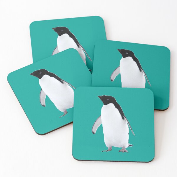 Item preview, Adelie Penguin (Teal #03A096 background)  designed and sold by SBPenguins.