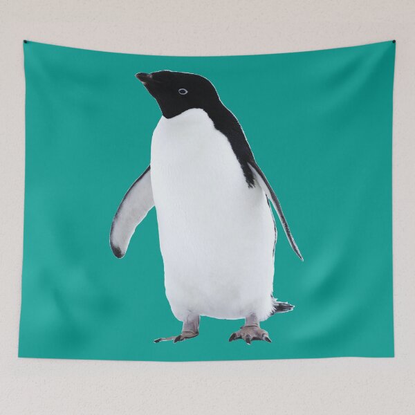 Item preview, Adelie Penguin (Teal #03A096 background)  designed and sold by SBPenguins.