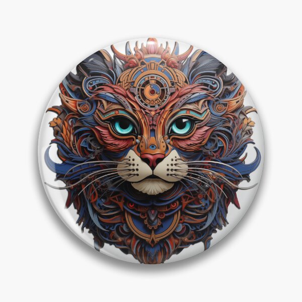 Item preview, Playful Cat and Tiger Abstract Art designed and sold by Chroma--Craft.