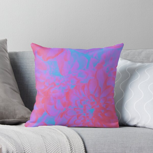 Item preview, Color Trip Boho Soul Flowers in Neon Pink and Blue designed and sold by Trish Dish.