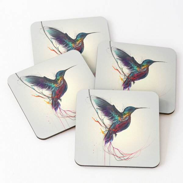 Item preview, Hummingbird in ink flow designed and sold by KingExpressions.