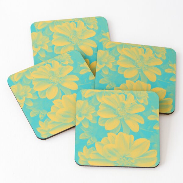 Item preview, Boho Soul Flowers in Yellow and Cyan designed and sold by Trish Dish.