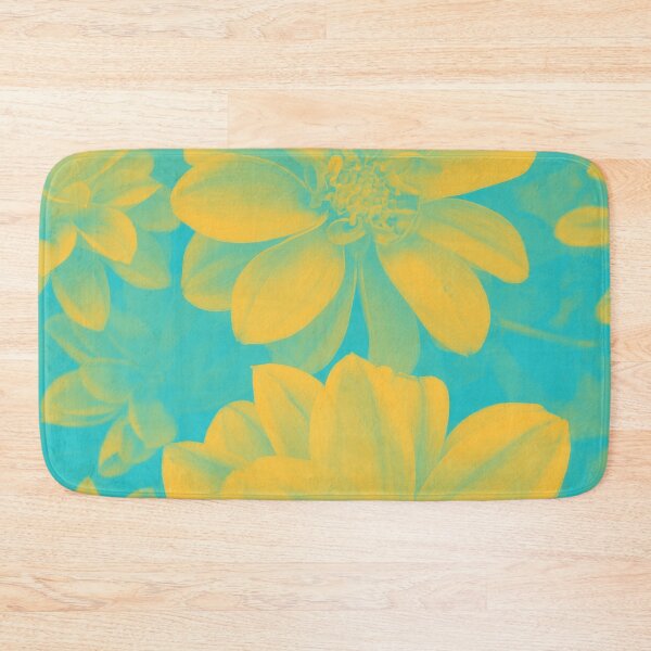 Item preview, Boho Soul Flowers in Yellow and Cyan designed and sold by Trish Dish.