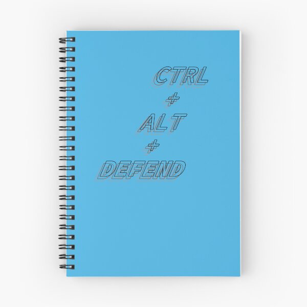 Item preview, CTRL+ALT+DEFEND (Black and White): A Cybersecurity Design designed and sold by McNerdic.