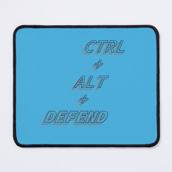 Item preview, CTRL+ALT+DEFEND (Black and White): A Cybersecurity Design designed and sold by McNerdic.