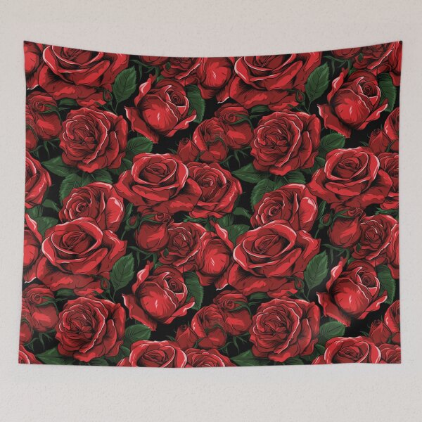 Item preview, Red Rose Pattern designed and sold by Myra365Art.
