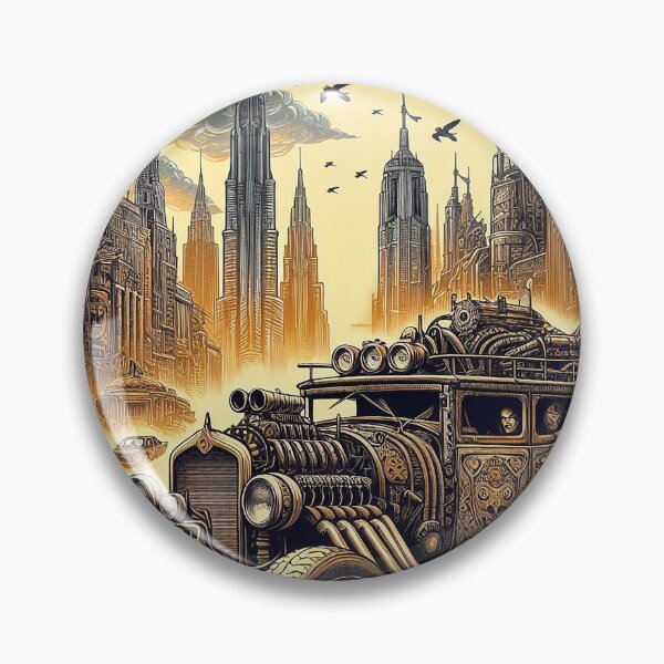 Item preview, Dystopian landscape designed and sold by Foxlindesigns.