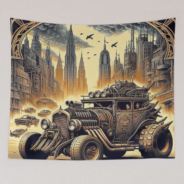 Item preview, Dystopian landscape designed and sold by Foxlindesigns.