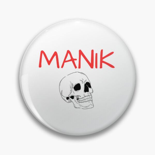 Artikelvorschau, Weißes Totenkopf-MANIK-Logo entworfen und verkauft von ManikKult.