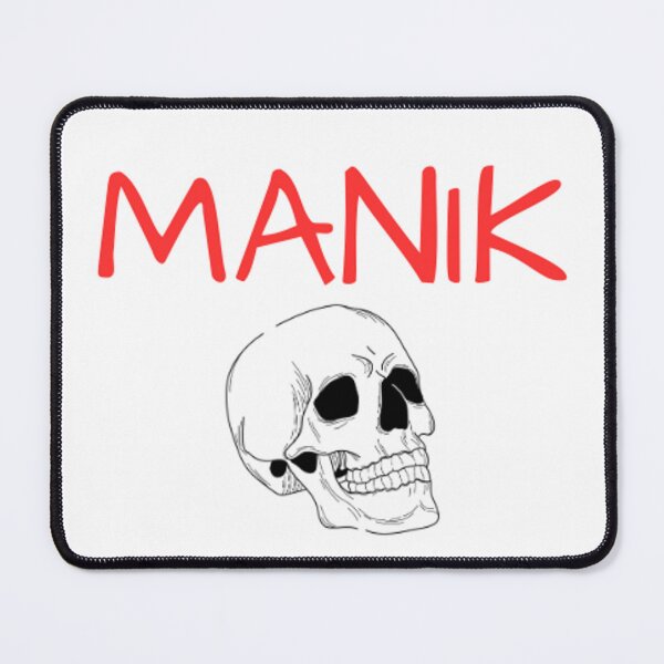 Artikelvorschau, Weißes Totenkopf-MANIK-Logo entworfen und verkauft von ManikKult.
