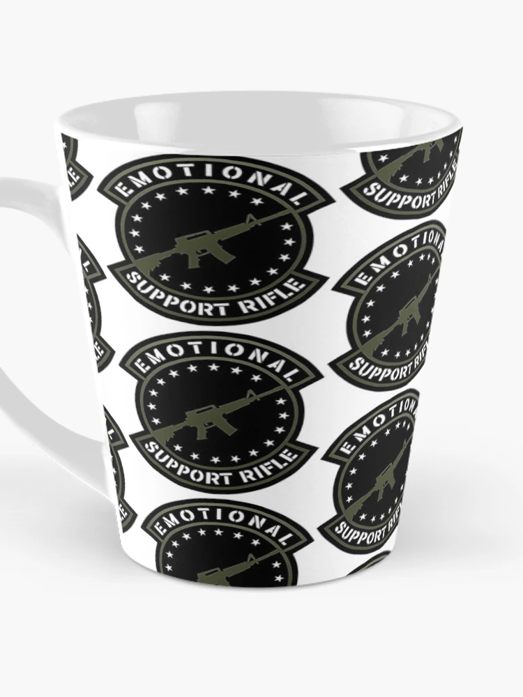 Thumbnail 3 of 4, Coffee Mug, EMTIONAL SUPPORT - RIFLE designed and sold by RENAGADE4LYF.