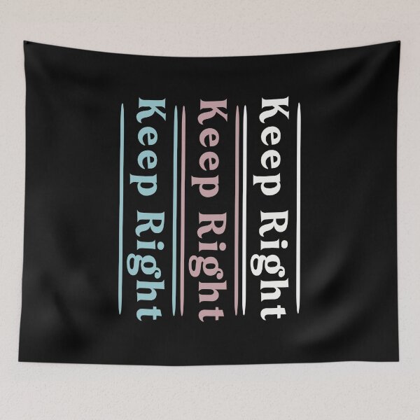 Item preview, Stay Right - Text Pattern designed and sold by vibeno1.