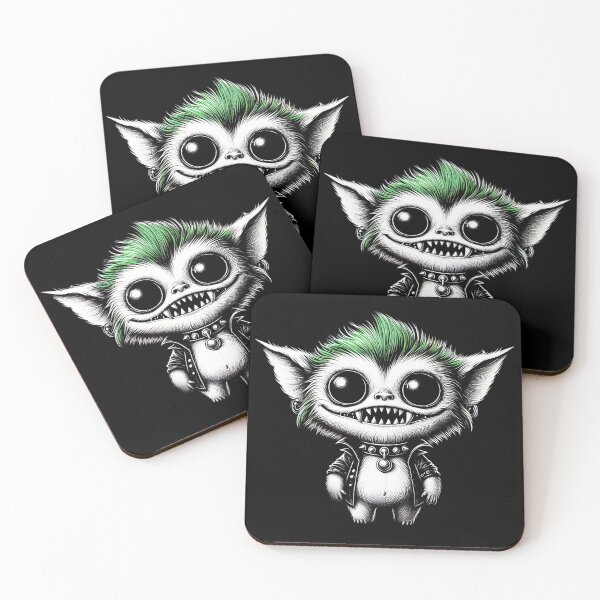 Item preview, Little Monsters cute and creepy by Red Siri0 - Green on circle  designed and sold by Red Siri0 Art.
