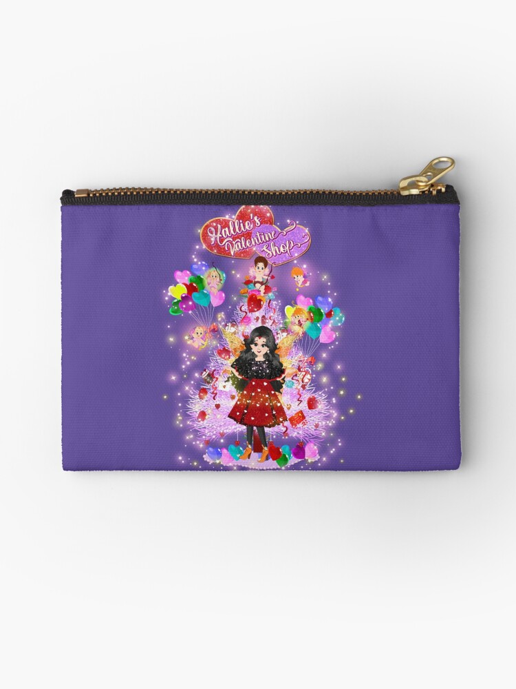 Thumbnail 1 of 4, Zipper Pouch, Hallie's Valentine Shop's Valentine Tree designed and sold by FairyBookClub.