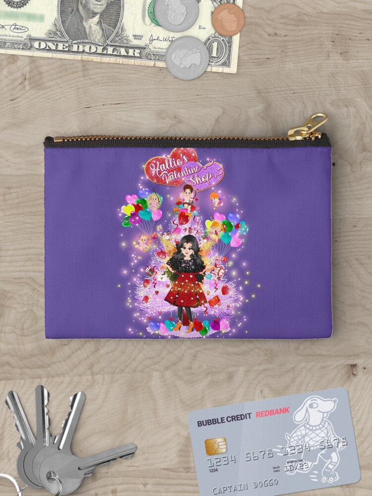 Thumbnail 3 of 4, Zipper Pouch, Hallie's Valentine Shop's Valentine Tree designed and sold by FairyBookClub.
