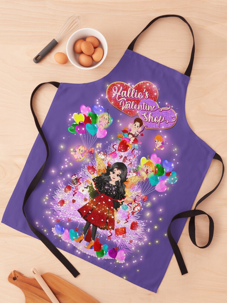 Thumbnail 1 of 6, Apron, Hallie's Valentine Shop's Valentine Tree designed and sold by FairyBookClub.