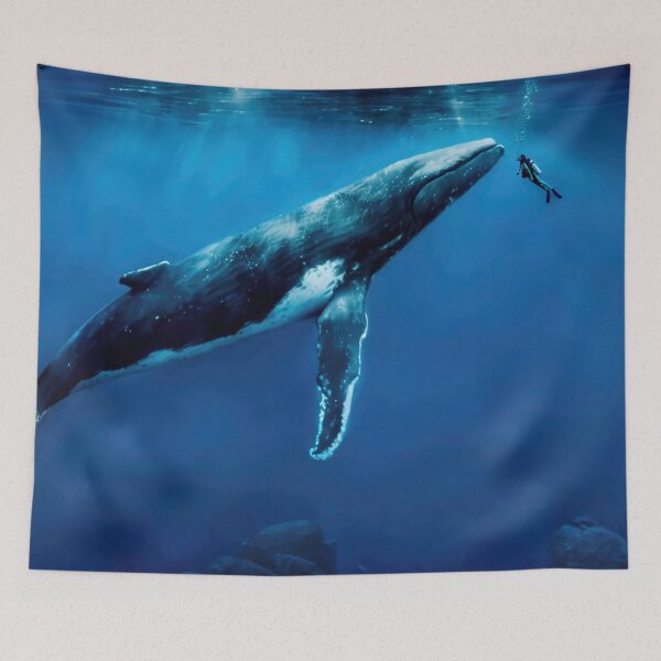Item preview, Whale meets Scuba Diver designed and sold by ColorLightLab.