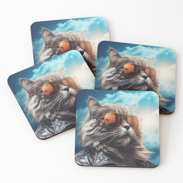 Item preview, Biker Cat Wearing Sunglasses designed and sold by CatsAndDogs-TF.